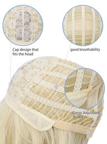 Tóc giả Bob ngắn thẳng màu vàng phần trung bình Tóc giả nữ thời trang 12 inch Tóc giả chịu nhiệt tổng hợp được sử dụng hàng ngày thân thiện với người mới bắt đầu, Thích hợp cho nhiều dịp khác nhau, bao gồm Thứ Sáu Đen, Giáng sinh, Năm mới, tiệc tùng, kỳ nghỉ, mùa đông - Vàng - Xem 6