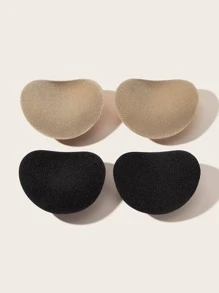 2pairs Heart Shaped Chest Pad - Multicolor - View 2