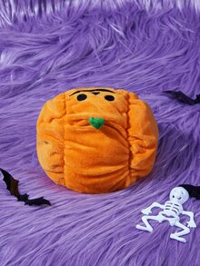 1pc Pet Halloween Pumpkin Hat, Party Costume Headwear - Orange - View 2