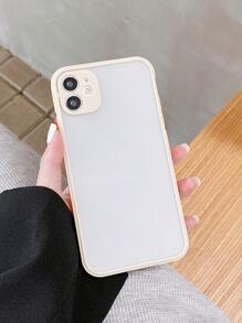 對比色後框手機殼,適用於 Iphone 11,iphone 13,iphone 14 Pro Max - 杏色 - 查看 2