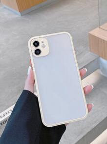 對比色後框手機殼,適用於 Iphone 11,iphone 13,iphone 14 Pro Max - 杏色 - 查看 3