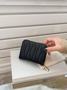 绗缝拉链 超薄轻便 便携式现金 身份证 卡片 硬币袋 生日礼物 情人节 情侣 女性 女士 少女 青少年 大学生 在校学生 轻便便携式卡 身份证 白领 女性 节日 周年纪念 生日礼物 礼品袋 礼物 学校用品 教师礼物 返校 卡夹 钱包 名片夹 信用卡夹 女士钱包 迷你钱包 钱包 卡包