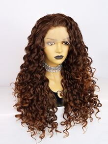 Tóc giả tổng hợp dài 13 * 3 ren phía trước - Nhiều màu - Xem 5