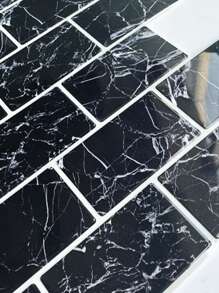 1pc Marble Pattern Kitchen Sticker - Multicolor - View 2