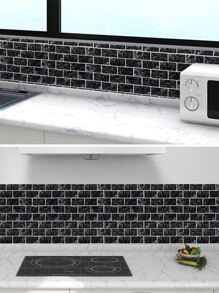 1pc Marble Pattern Kitchen Sticker - Multicolor - View 6