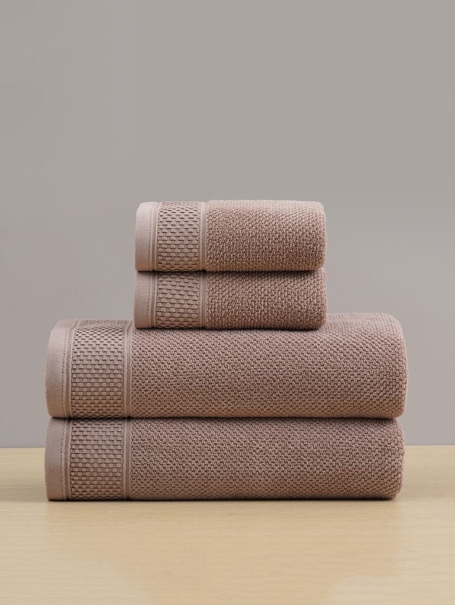 QIBHI 1 chiếc khăn tắm màu trơn hoặc khăn mặt - Lạc đà - Xem 1