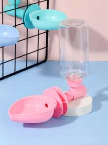 1pc 500ml Plastic Automatic Water Dispenser, Color Random, Can Be Hung In Cage, Suitable For Small And Medium-sized Cats And Dogs - Multicolor - View 1