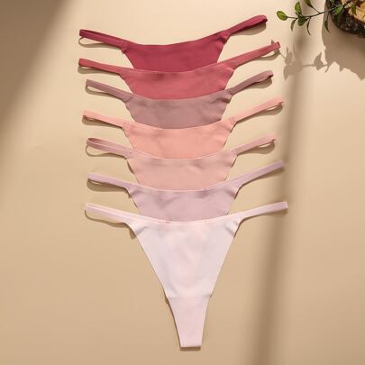 7pack Solid Simple Panty