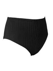SHEIN Swim Summer Beach Ruched High Waist Bikini Bottom - Black - View 6