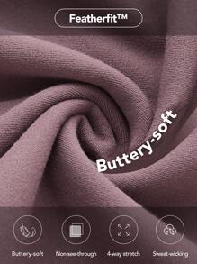 GLOWMODE 26" FeatherFit™ Lace-Up Waist Leggings - Mauve Purple - View 8