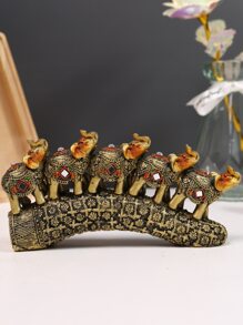 1pc Elephant Design Decoration Craft - Multicolor - View 4