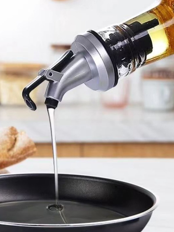 2pcs Oil Spout, Oil Bottle Nozzle, Oil Pouring Spout, Soy Sauce & Vinegar Bottle Stopper, Oil Pourer