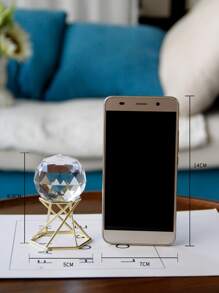 1 pieza Decoración cristal con diseño de bola con base - Multicolor - Ver 6