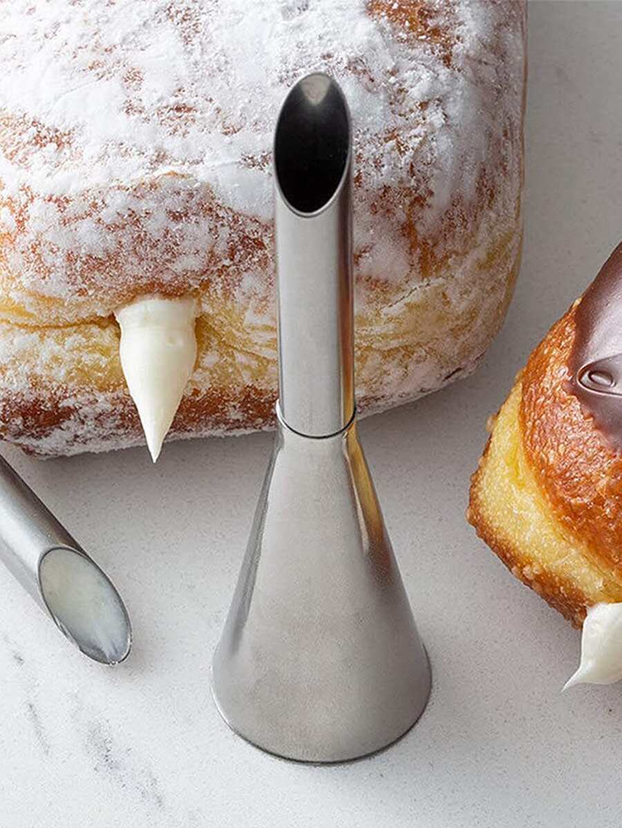 3pcs Stainless Steel Kitchen Baking Metal Piping Nozzle For Filling