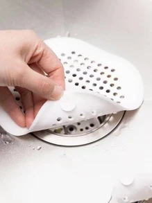 1个随机颜色毛发过滤器，水槽防堵塞过滤器，浴缸淋浴地漏塞，硅胶厨房除臭塞，地漏盖，浴室配件，浴室工具 - 彩色 - 查看 1