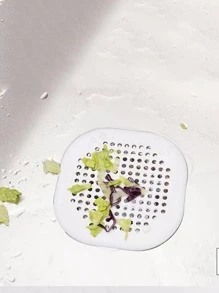 1个随机颜色毛发过滤器，水槽防堵塞过滤器，浴缸淋浴地漏塞，硅胶厨房除臭塞，地漏盖，浴室配件，浴室工具 - 彩色 - 查看 6