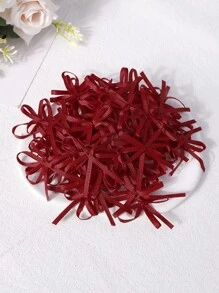 50pcs Solid Gift Wrapping Bow - Burgundy - View 4