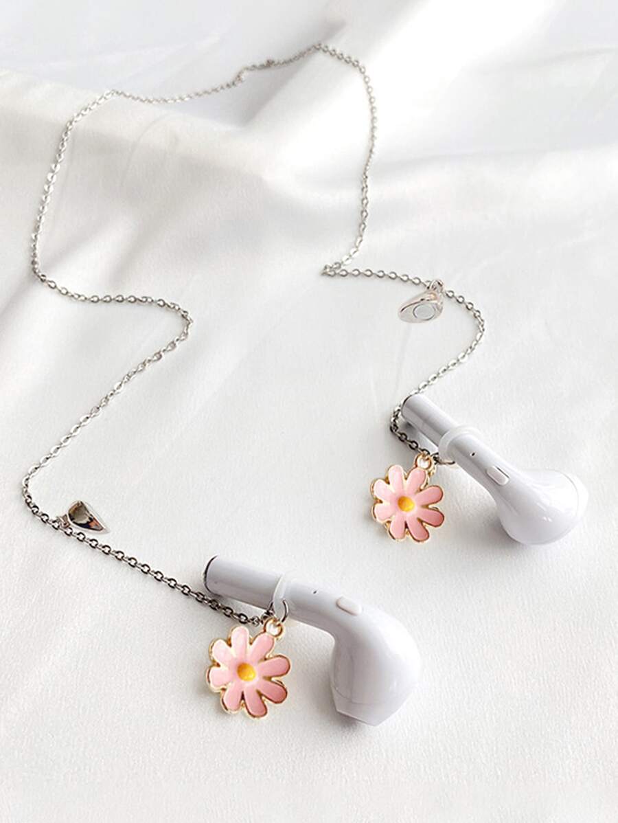 Dây đeo tai nghe Bluetooth chống thất lạc, dây đeo kính mắt không dây kiểu dáng tối giản hình hoa cúc rơi của Apple.