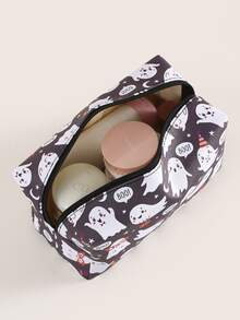 Halloween Cartoon Graphic Makeup Bag - Multicolor - View 3
