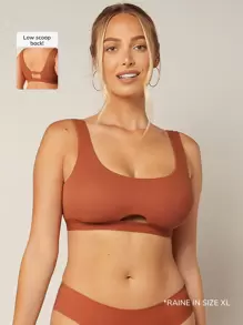 LUVLETTE Classic Wireless Bralet - Rust Brown - View 2