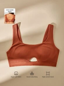 LUVLETTE Classic Wireless Bralet - Rust Brown - View 5