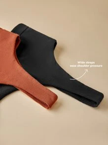 LUVLETTE Classic Wireless Bralet - Rust Brown - View 6