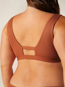LUVLETTE Classic Wireless Bralet - Rust Brown - View 10