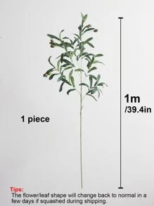 1pc Artificial Plant - Green - View 4
