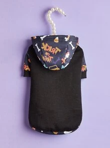 1pc Halloween Pet Sweatshirt, Suitable For Small/Medium Dogs & Cats, Perfect For Halloween Party, Gift