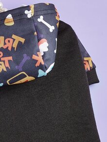 1pc Halloween Pet Sweatshirt, Suitable For Small/Medium Dogs & Cats, Perfect For Halloween Party, Gift
