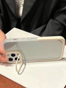 素色手機殼帶隱形支架 - 白色 - 查看 4