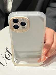 素色手機殼帶隱形支架 - 白色 - 查看 2