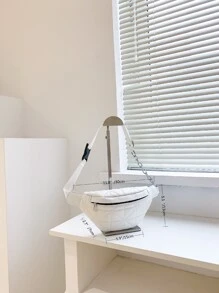 絎縫腰包 - 米色 - 查看 8