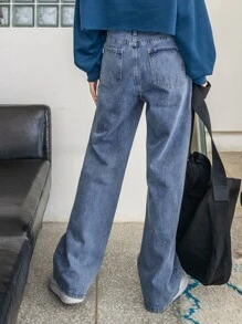 DAZY Light Wash Straight Leg Jeans,Back To School Clothes