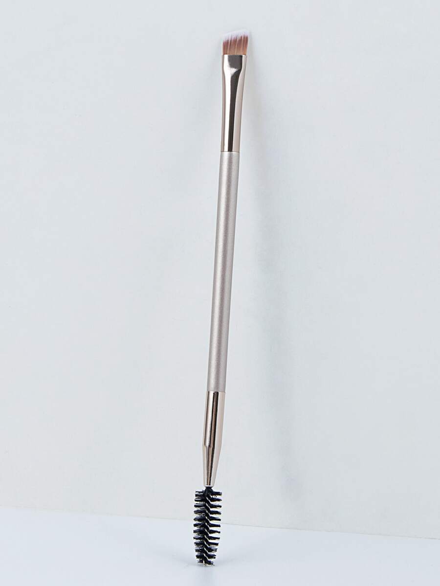 1pc Double-sided Eyebrow & Eyelash Brush - Champagne - View 1