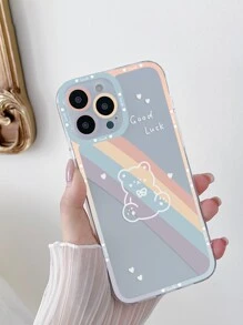 彩虹和小熊印花手機殼 - 彩色 - 查看 2