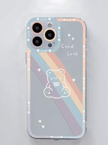 彩虹和小熊印花手機殼 - 彩色 - 查看 3