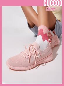 CUCCOO BASICS Lace-up Decor Running Shoes