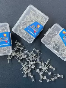 35入組鐵圖釘套裝 - 白色 - 查看 1