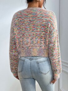 Jersey de space dye de hombros caídos - Multicolor - Ver 2