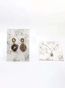 30 件珠宝收纳卡，适用于耳环、项链（颜色和图案随机）返校季