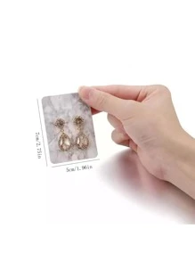 30 件珠宝收纳卡，适用于耳环、项链（颜色和图案随机）返校季