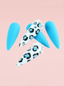 FULL BEAUTY 10pcs Leopard & Snake Skin Pattern Nail Art Transfer Sticker - Multicolor - View 3