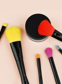 Set de 6 piezas de brochas de maquillaje facial, set de brochas, kit de brochas de maquillaje, set de brochas de maquillaje, set de maquillaje completo, set de brochas de maquillaje, kit de maquillaje completo, set de brochas, set de brochas de maquillaje, set de regalo de maquillaje, set - Multicolor - Ver 7