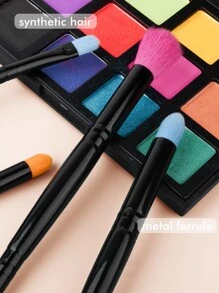 Set de 6 piezas de brochas de maquillaje facial, set de brochas, kit de brochas de maquillaje, set de brochas de maquillaje, set de maquillaje completo, set de brochas de maquillaje, kit de maquillaje completo, set de brochas, set de brochas de maquillaje, set de regalo de maquillaje, set - Multicolor - Ver 9