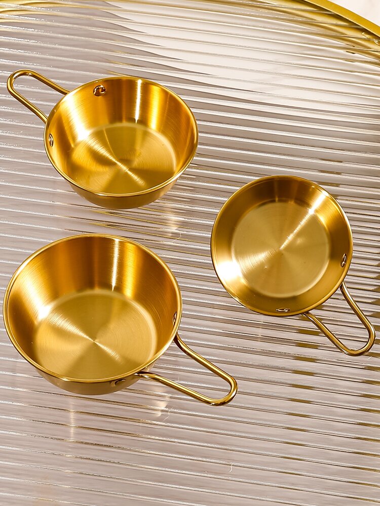 1pc Small Stainless Steel Rice Bowl, Ramen Bowl, Pasta Bowl, Korean Style Bowl