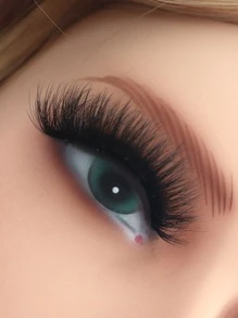 7pairs Volumized False Eyelashes Strip Lashes,Lashes,Eyelashes,Fake Lashes - Black - View 3