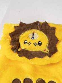 Lion Design Pet Jumpsuit - Yellow - View 3