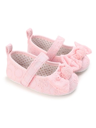 嬰兒蝴蝶結裝飾瑪麗珍平底鞋