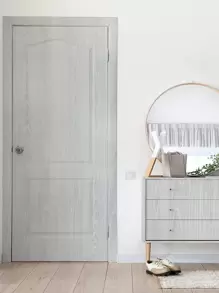 1卷木紋牆紙簡易PVC牆膠卷用於家庭裝飾 - 淺灰色 - 查看 4